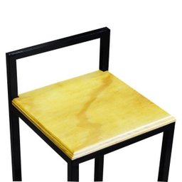 Banqueta Bistro Industrial Premium Madeira Natural 2un - 5