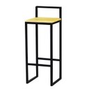 Ver imagem 3 de Banqueta Bistro Industrial Premium Madeira Natural 2un