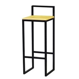 Banqueta Bistro Industrial Premium Madeira Natural 2un - 3