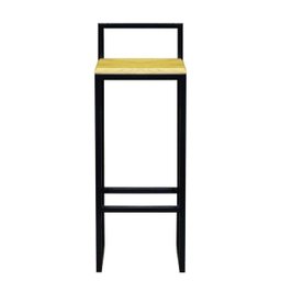 Banqueta Bistro Industrial Premium Madeira Natural 2un - 4