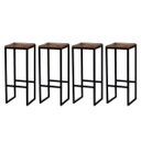Ver imagem 2 de Banqueta Rustico Industrial Imbuia 4un