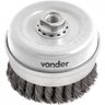 Escova tipo copo 4" em aço carbono torcida industrial Vonder - 1