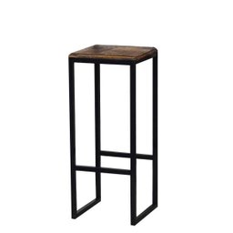 Banqueta Rustico Industrial Imbuia 2un - 3