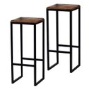 Ver imagem 2 de Banqueta Rustico Industrial Imbuia 2un