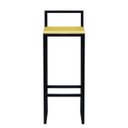 Ver imagem 4 de Banqueta Bistro Industrial Premium Madeira Natural 4un