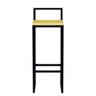 Banqueta Bistro Industrial Premium Madeira Natural 4un - 4