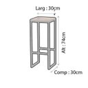 Ver imagem 5 de Banqueta Rustico Industrial Imbuia