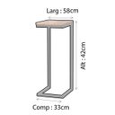 Ver imagem 4 de Mesa Lateral Industrial Imbuia