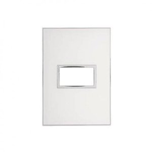 Placa Arteor 4X2 1 Posto Mirror Branco - Pial Legrand