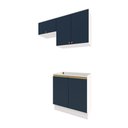 Ver imagem 4 de Lavanderia Modulada Kappesberg Celeste 3 Peças Branco/azul 140cm