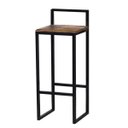 Ver imagem 3 de Banqueta Bistro Industrial Premium Imbuia 4un