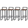 Banqueta Bistro Industrial Premium Imbuia 4un - 2