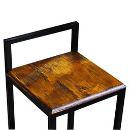 Banqueta Bistro Industrial Premium Imbuia 4un - 5