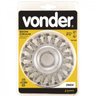 Escova circular 4.1/2" x 1/2" x 7/8" torcida em aço inox Vonder - 2
