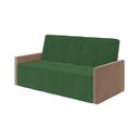 Ver imagem 4 de Sofa Cama 4 Lugares Retrátil e Reclinável Paris 2m Veludo Verde