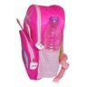 Mochila Infantil Zoo Tema Bichinhos Bolso Lateral Escolar Passeio Mpetsp Turminha Happy Rosa - 2