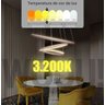 Lustre Pendente 3 Anéis 60cm Triarc 3 Arcos 110/220 Moderno Led Integrado - 4