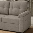 Ver imagem 2 de Sofá Cama 2 Lugares Casal 1,60 Mts Chenile Tiffany Matrix Cor:linho Grosso Marrom