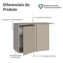 Ver imagem 4 de Balcão de Canto 1 Porta Suspenso Nice Madesa