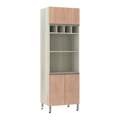 Paneleiro 70 Cm Duplo Nicho 3 Portas Luci Luciane Móveis