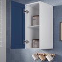Ver imagem 4 de Armário Aéreo Planejado 1 Porta 30cm Arizona CabeCasa MadeiraOriginals Azul/Branco