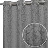 cortina sala quarto tecido jacquard cinza semi blackout 3,00x2,80 - 1