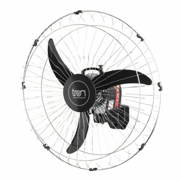 Ventilador Oscilante de Parede Preto Bivolt Grade em Aço Preto - 1