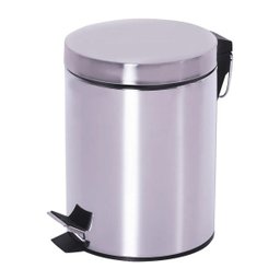 Lixeira Aço Inox 5L Com Pedal Cozinha Banheiro Escritório - 1 Lixeira Aço Inox 5L Com Pedal Cozinha Banheiro Escritório - 1