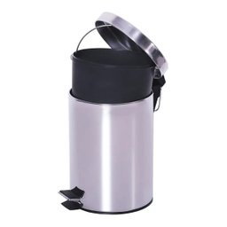 Lixeira Aço Inox 5L Com Pedal Cozinha Banheiro Escritório - 2 Lixeira Aço Inox 5L Com Pedal Cozinha Banheiro Escritório - 2