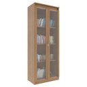Ver imagem 4 de Armario Multiuso 2 Portas Vidro 160x60 Cm Am3111 Amendoa Tecno Mobili Amendoa