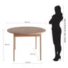Conjunto Mesa e 6 Cadeiras Madeira Munik Furo para Ombrelone - 8