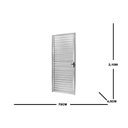 Ver imagem 3 de Porta Palheta 210x70cm Brilhante Ecosul Esquadrisul Abertura Direita Branco