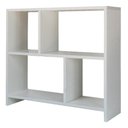 Ver imagem 3 de Estante Livreiro em Mdp Branca Guarda Livros e Revistas Technox Branco