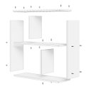 Ver imagem 4 de Estante Livreiro em MDP Branca Guarda Livros e Revistas  Branco