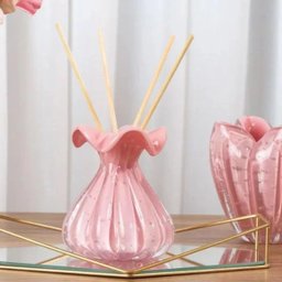 Difusor/Vaso Trouxinha Cristal Murano Rosa Candy Vicenza - 2