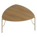Ver imagem 1 de Mesa de Centro para Sala de Estar Alta Pés Industrial Dourado Alef I03 Louro - Lyam Decor