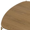 Ver imagem 5 de Mesa de Centro para Sala de Estar Alta Pés Industrial Dourado Alef I03 Louro - Lyam Decor