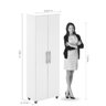 Armário Multiuso Lages 2 Portas Acp 100% MDF Branco - 3