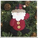 Ver imagem 1 de Kit 12 Enfeites Árvore de Natal Pendente Papai Noel 14,5cm
