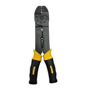Alicate Cravar Terminais 8" Crimpar Prensa Descascador Fios Multiuso 200mm