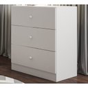 Ver imagem 2 de Comoda Infantil 03 Gavetas Louise Branco REAJL Moveis