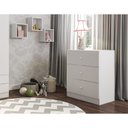 Ver imagem 5 de Comoda Infantil 03 Gavetas Louise Branco REAJL Moveis