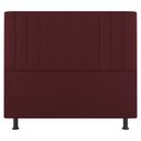 Ver imagem 5 de Kit Cabeceira e Baú Cama Box Casal Grace 140cm Suede Bordô - Desk Design