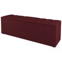 Ver imagem 6 de Kit Cabeceira e Baú Cama Box Casal Grace 140cm Suede Bordô - Desk Design