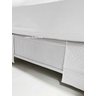 Saia para Cama Box Matelada com Elástico Queen Cor Branca 1 Peça - 5