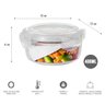 Conjunto 2 Potes Redondo 400 ml Marmita Fit 4 Travas - 3