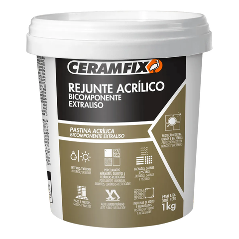 Rejunte Ceramfix Acrílico 1kg Bege Real