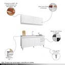 Ver imagem 3 de Conjunto Balcão de Cozinha e Aéreo para Pia Marcos Mdp/bp Branco G96 - Gran Belo