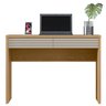 Mesa para Computador 108cm 2 Gavetas Ripadas Adapt L06 Carvalho/Off White - Mpozenato - 6