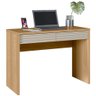 Mesa para Computador 108cm 2 Gavetas Ripadas Adapt L06 Carvalho/Off White - Mpozenato - 1